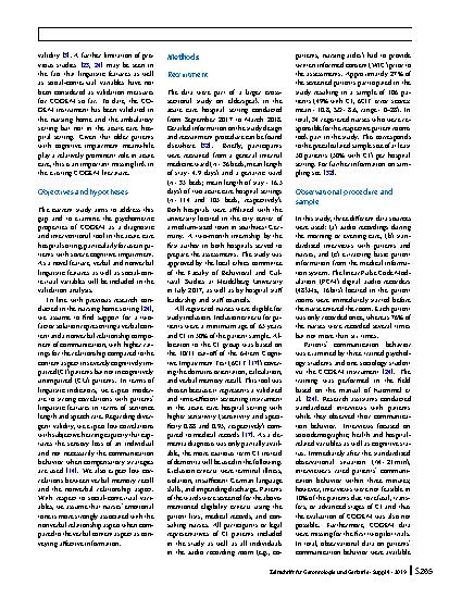 Vorschauseite 2: Communication behavior of cognitively impaired older inpatients