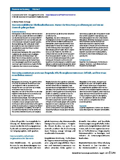 Vorschauseite 3: Demenzsensibilität in Akutkrankenhäusern