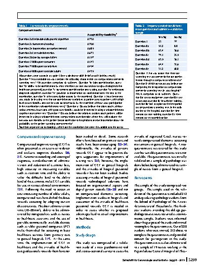 Vorschauseite 2: Views of nursing staff on computerized dementia screening