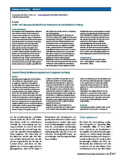 Vorschauseite 3: Wohnund Hausgemeinschaften in stationären und ambulanten Settings
