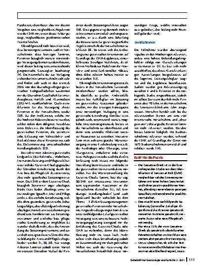 Vorschauseite 6: Validierung des Geriatrie-Checks zur Identifikation geriatrischer Patienten in der Notaufnahme