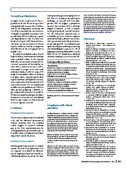 Vorschauseite 6: Evidence gap on antihyperglycemic pharmacotherapy in frail older adults