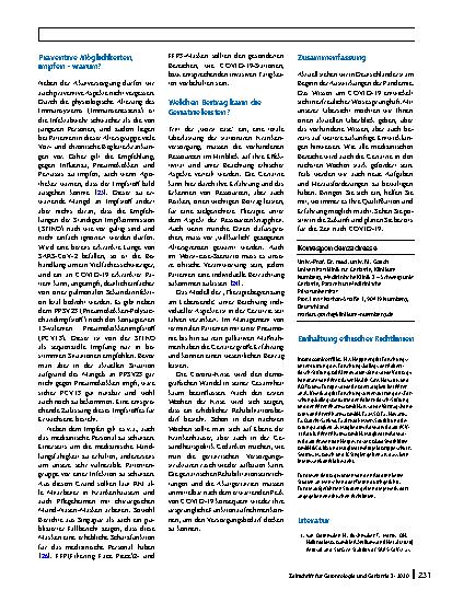 Vorschauseite 4: Geriatrie in Zeiten von Corona