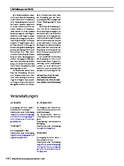 Vorschauseite 3: Mitteilungen der ÖGGG