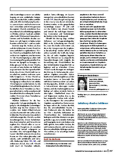 Vorschauseite 6: Die Verschränkung von Alter(n) und Raum in kulturellen Bildungsangeboten