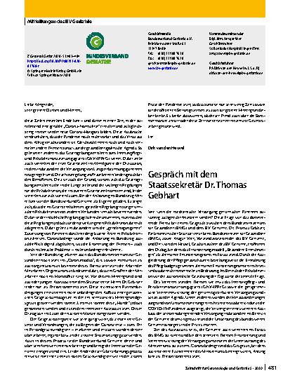 Vorschauseite 1: Mitteilungen des BV Geriatrie