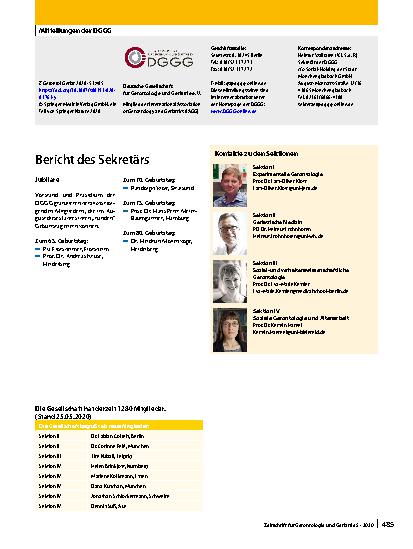 Vorschauseite 1: Mitteilungen der DGGG