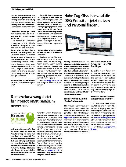 Vorschauseite 3: Mitteilungen der DGG