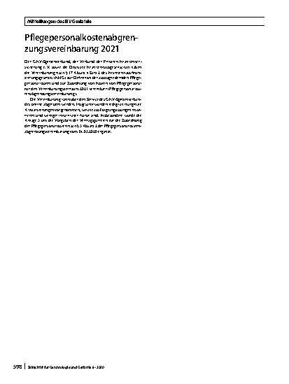 Vorschauseite 5: Mitteilungen des BV Geriatrie