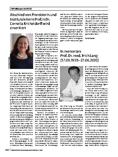 Vorschauseite 2: Mitteilungen der DGGG