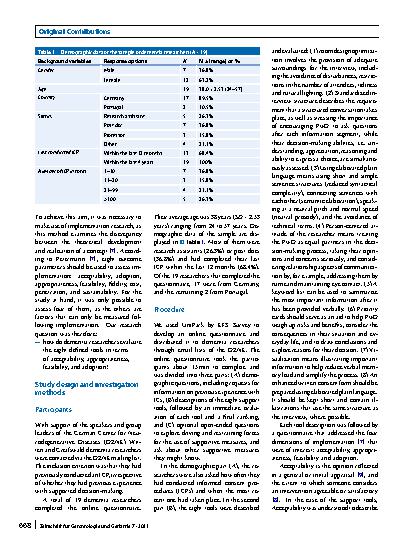 Vorschauseite 2: How do dementia researchers view support tools for informed consent procedures of persons with dementia?