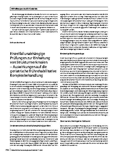 Vorschauseite 2: Mitteilungen des BV Geriatrie