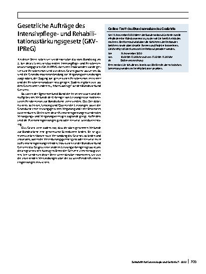 Vorschauseite 3: Mitteilungen des BV Geriatrie