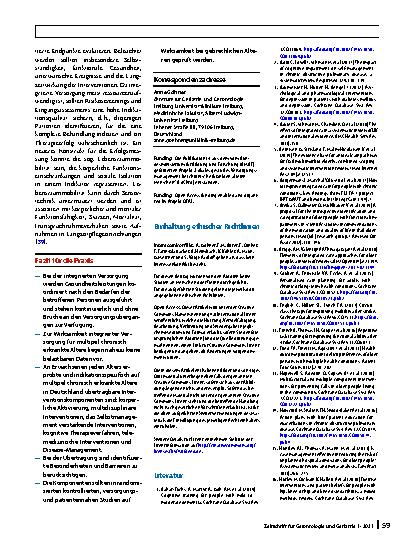 Vorschauseite 6: Integriertes Versorgungsmanagement für chronisch erkrankte ältere Menschen in der eigenen Häuslichkeit: Evidenz aus Cochrane-Reviews