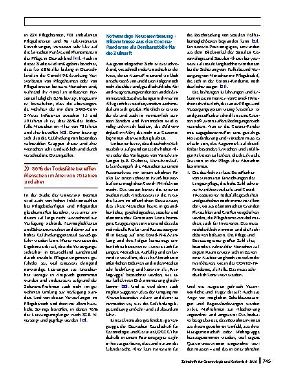 Vorschauseite 4: Gesundheitsversorgung und Pflege für ältere Menschen in der Zukunft