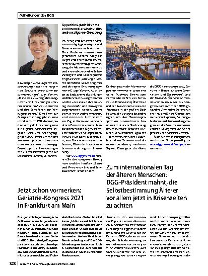 Vorschauseite 3: Mitteilungen der DGG