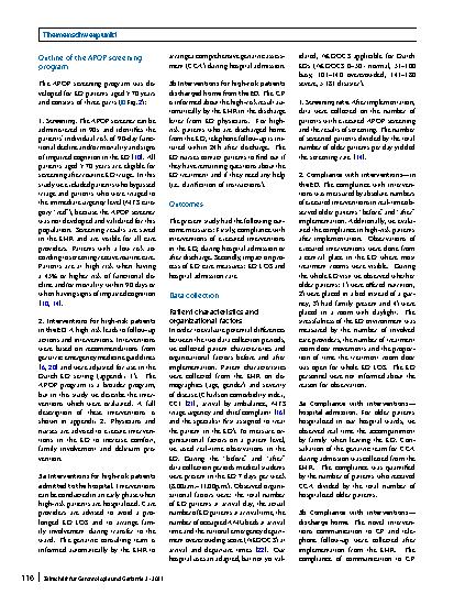Vorschauseite 4: Implementation of the acutely presenting older patient (APOP) screening program in routine emergency department care