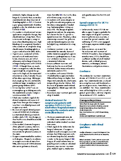 Vorschauseite 4: Recommendations for the management of COVID-19 pandemic in long-term care facilities
