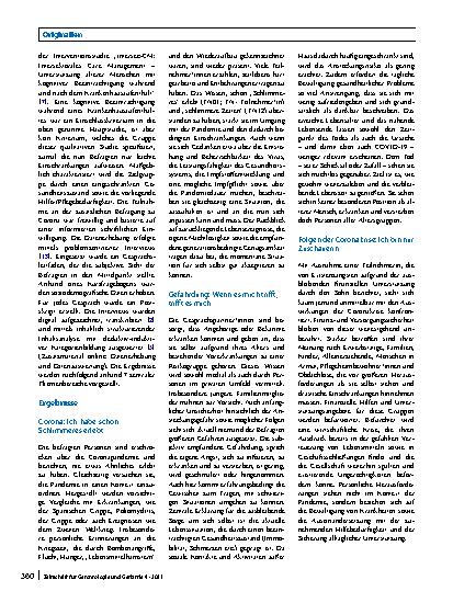 Vorschauseite 2: „Das muss man so nehmen. “ Eine Studie zum subjektiven Erleben der Coronapandemie älterer hilfeund pflegebedürftiger Menschen in der Häuslichkeit