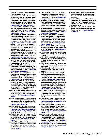 Vorschauseite 6: Multimorbidity in old age and its impact on life results