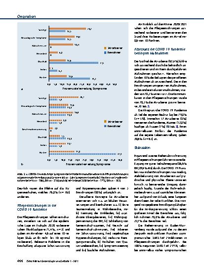 Vorschauseite 4: COVID-19-Pandemie-bedingte Belastungen und SARS-CoV-2-Prävalenz in Pflegeeinrichtungen