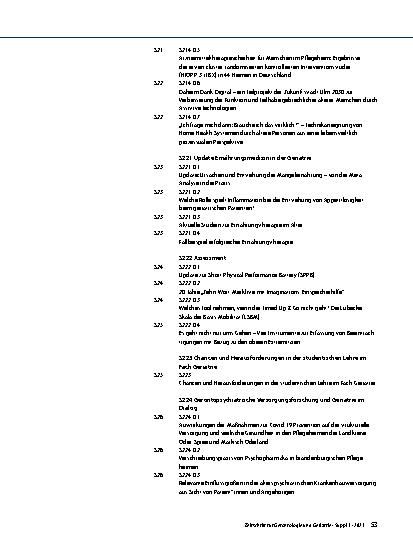 Vorschauseite 3: Abstracts des 33. Jahreskongresses der Deutschen Gesellschaft für Geriatrie