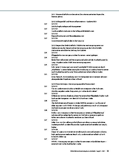 Vorschauseite 5: Abstracts des 33. Jahreskongresses der Deutschen Gesellschaft für Geriatrie