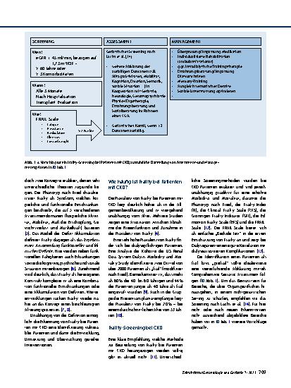 Vorschauseite 2: „Frailty“ bei nephrologischen Erkrankungen