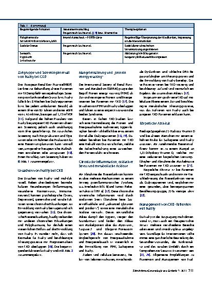 Vorschauseite 4: „Frailty“ bei nephrologischen Erkrankungen