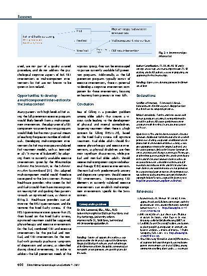 Vorschauseite 4: Preventive treatment options for fear of falling within the Swiss healthcare system