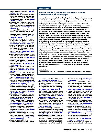 Vorschauseite 5: Preventive treatment options for fear of falling within the Swiss healthcare system