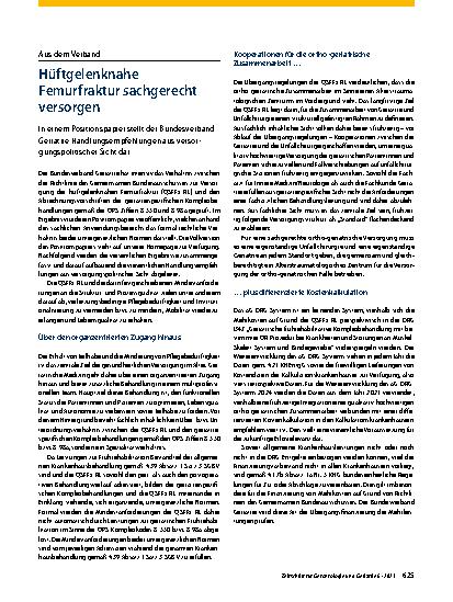 Vorschauseite 2: Mitteilungen des BV Geriatrie