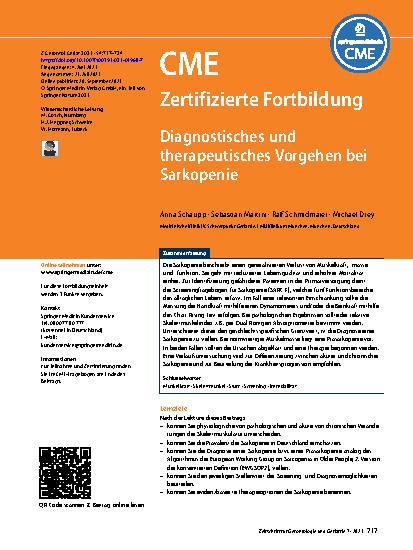 Vorschauseite 1: Diagnostisches und therapeutisches Vorgehen bei Sarkopenie