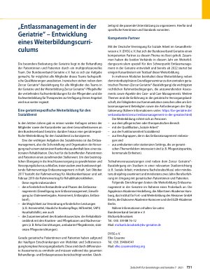 Vorschauseite 3: Mitteilungen des BV Geriatrie