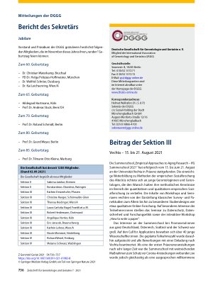 Vorschauseite 1: Mitteilungen der DGGG
