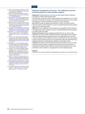 Vorschauseite 6: Medikationsmanagement in der häuslichen Pflege – der Medikationsprozess aus der Perspektive von Klient: innen und ihren Angehörigen