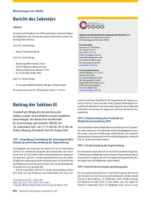Vorschauseite 1: Mitteilungen der DGGG