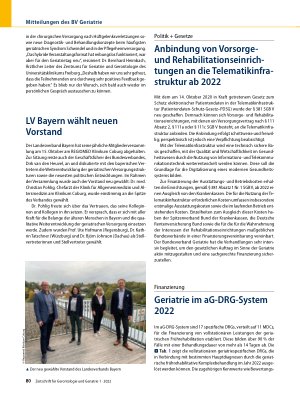 Vorschauseite 3: Mitteilungen des BV Geriatrie