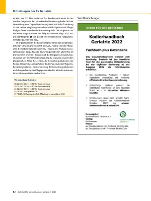 Vorschauseite 5: Mitteilungen des BV Geriatrie
