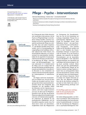 Vorschauseite 1: Pflege – Psyche – Interventionen