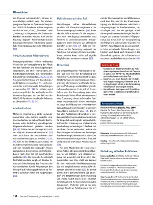 Vorschauseite 4: Strategien, Richtlinien und Empfehlungen zur Bewältigung der COVID-19-Pandemie in Einrichtungen der Palliativund Hospizversorgung. Ergebnisse eines Scoping-Reviews