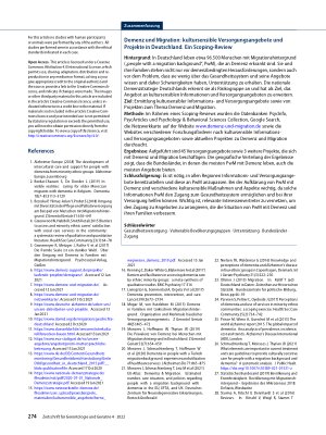 Vorschauseite 6: Dementia and migration: culturally sensitive healthcare services and projects in Germany