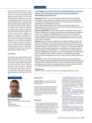 Vorschauseite 5: Terminal care in oldest old dying from COVID-19 in the acute hospital