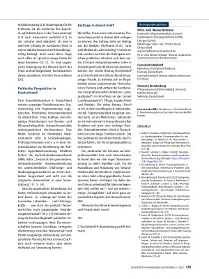 Vorschauseite 3: Interprofessionalität als Herausforderung in Gerontologie und Geriatrie