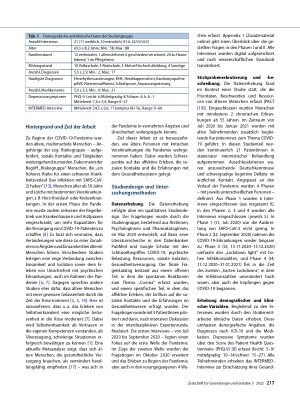 Vorschauseite 2: Erfahrungen älterer, multimorbider Menschen in der COVID-19-Pandemie: eine qualitative Studie