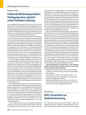 Vorschauseite 3: Mitteilungen des BV Geriatrie