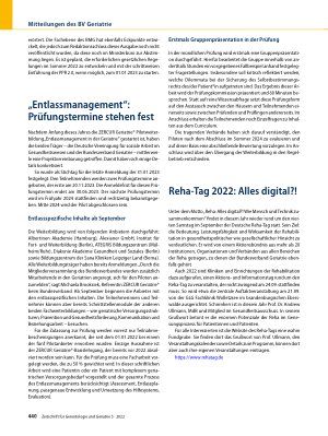 Vorschauseite 5: Mitteilungen des BV Geriatrie