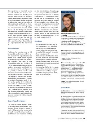 Vorschauseite 5: Predictors of expressed, felt, and normative needs for informal caregiver counseling