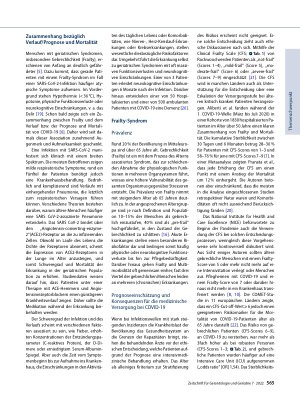 Vorschauseite 2: „Coronavirus disease 2019“ und Frailty