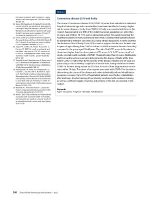 Vorschauseite 5: „Coronavirus disease 2019“ und Frailty